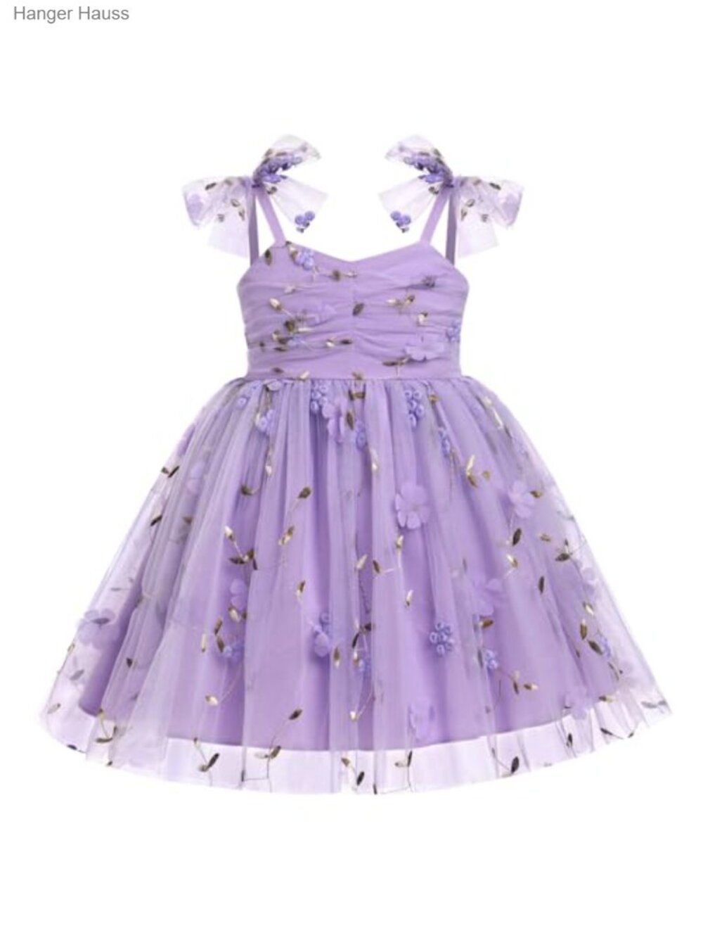 Toddler Baby Girl Tulle Tutu Birthday Dress Floral Sequin Sleeveless Party